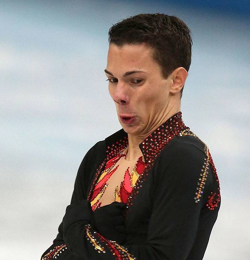 Funny Faces from Olympic Figure Skating at Sochi 2014