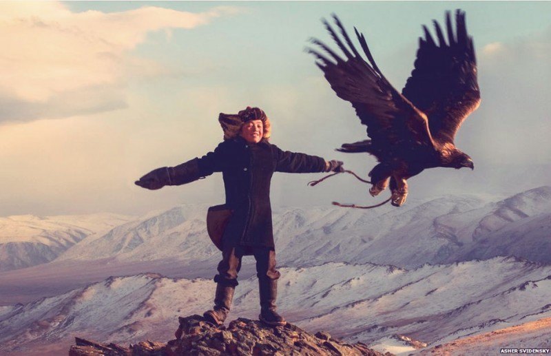 The Only Girl In The World That Is Learning To Hunt With An Eagle