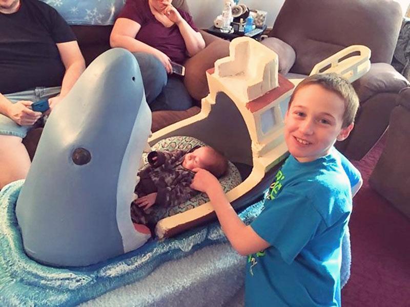Whoa! There's a Shark in the Baby's Bed!