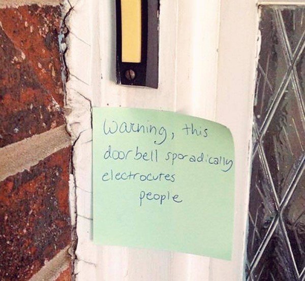 17 Hilarious Doorbell Notes Written by Parents of Sleeping Babies ...