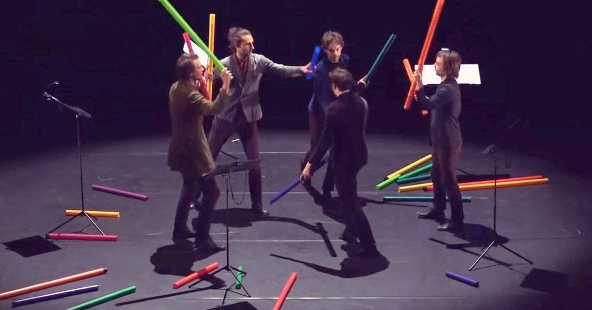 Performance of Bach's Prelude No. 1 Using Only Boomwhackers is