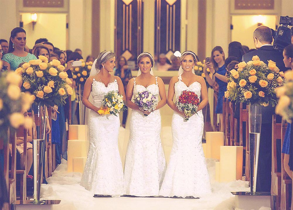 Identical Triplets Just Got Married and Everyone Was Confused. Everyone.