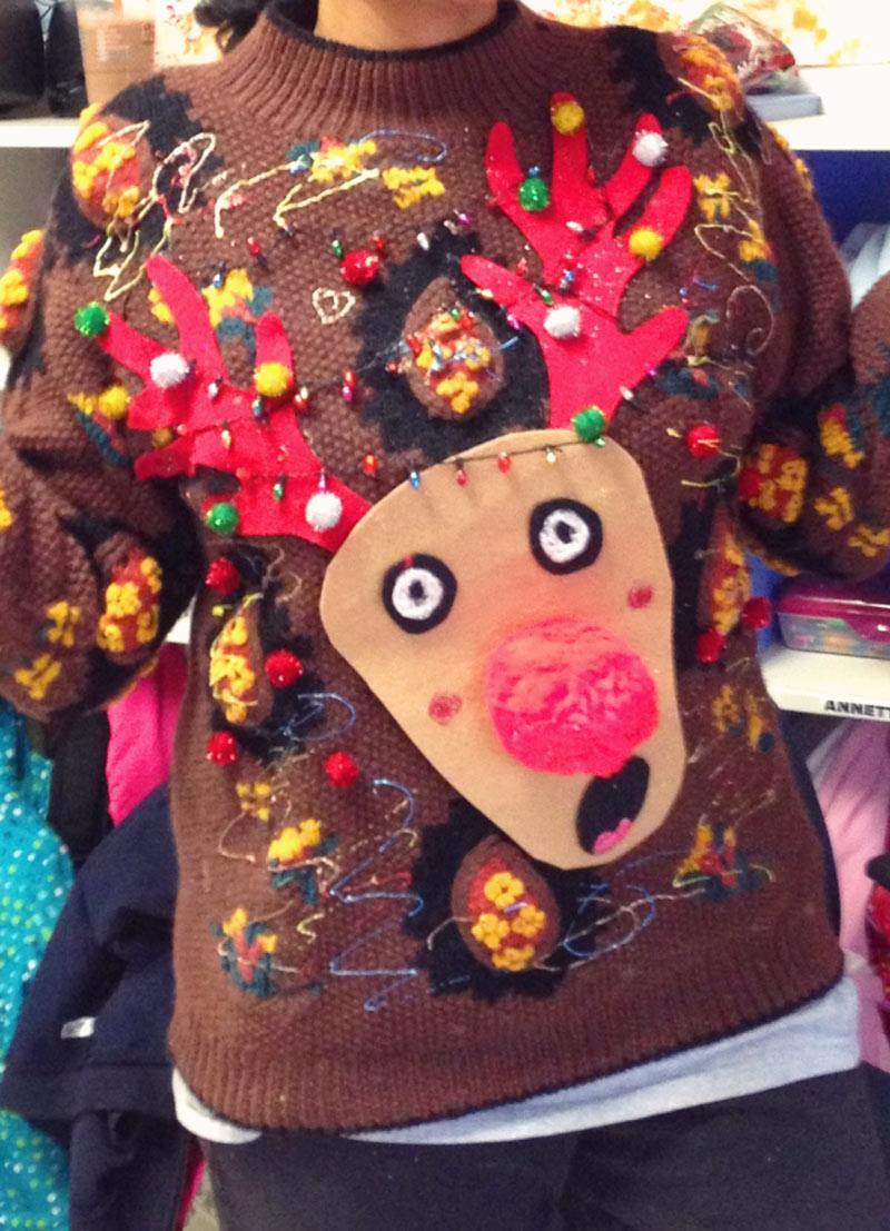 Ugly Sweater Party Crazy Tacky Christmas Naughty Sweater With Lights â ...