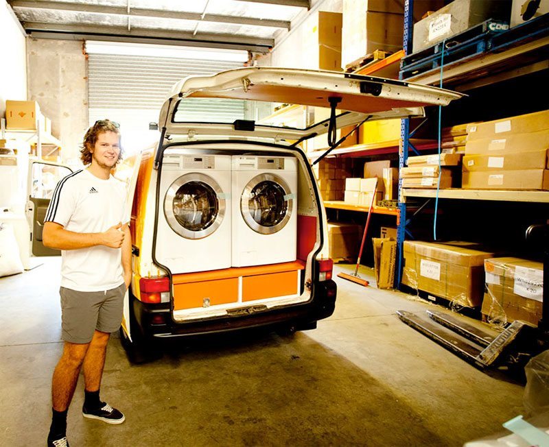 Meet the Inventors of the First Portable Laundromat fascinately